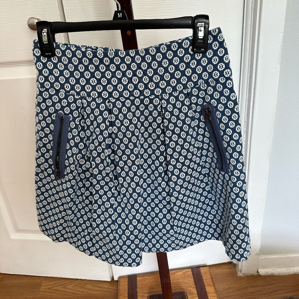 Blue and White Maeve Skirt